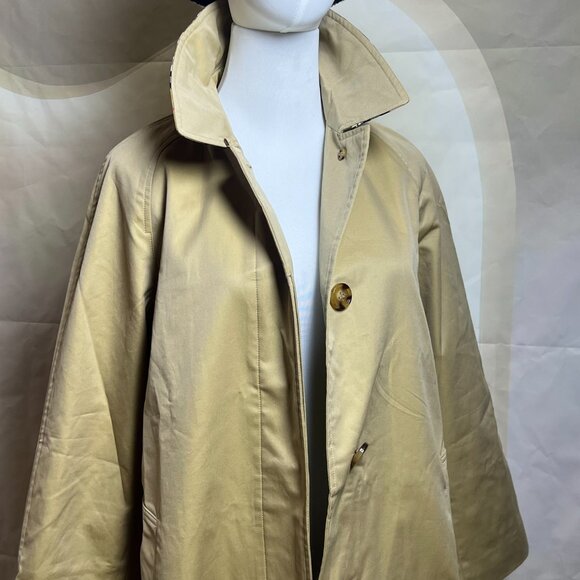 Burberry Yellow Gabardine Camden Car Coat - Picture 6 of 16